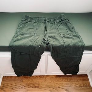 Olive Relaxed Ankle Pants